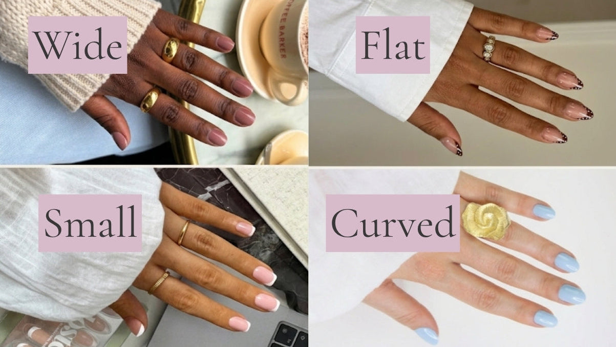 Press-On Nails for Wide, Small, Flat and Curved Nail Beds