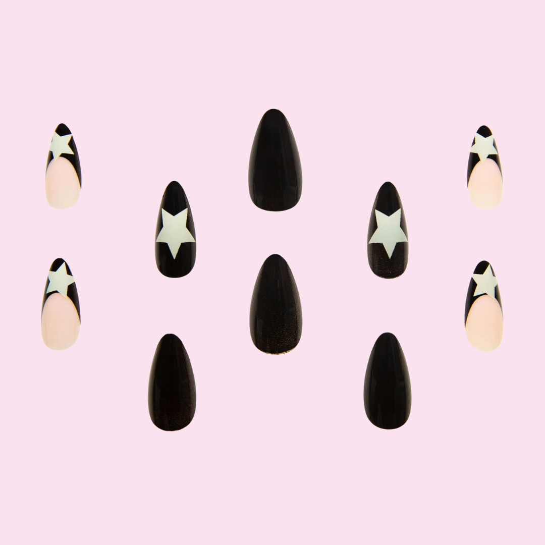 black false nails 