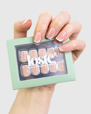 Loste press-on nails short french