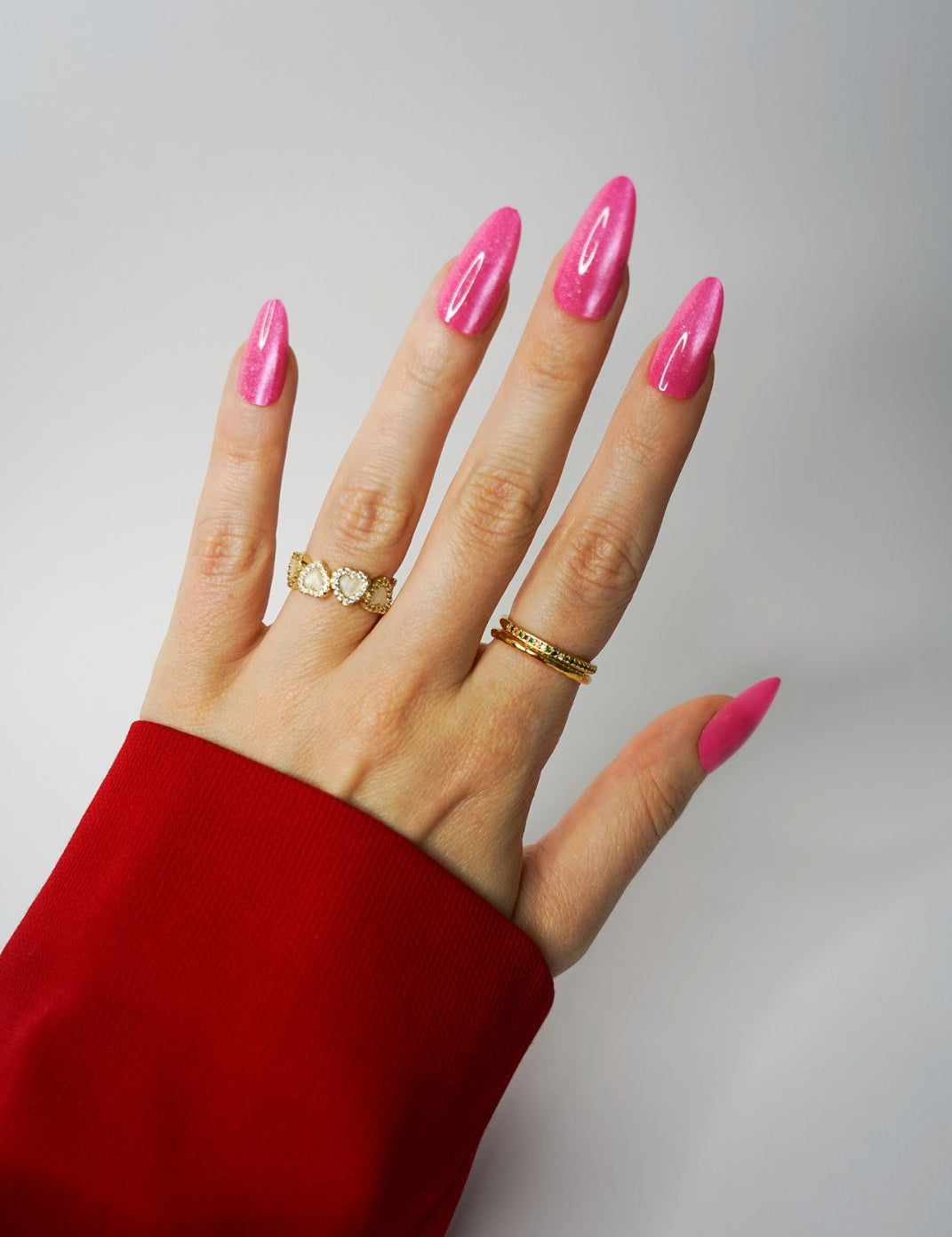 pink-false-nails