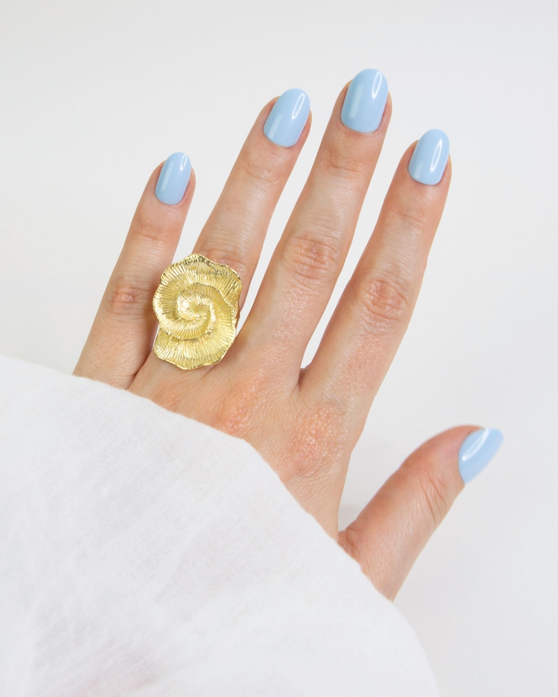 Loste nails blue press-on nails 