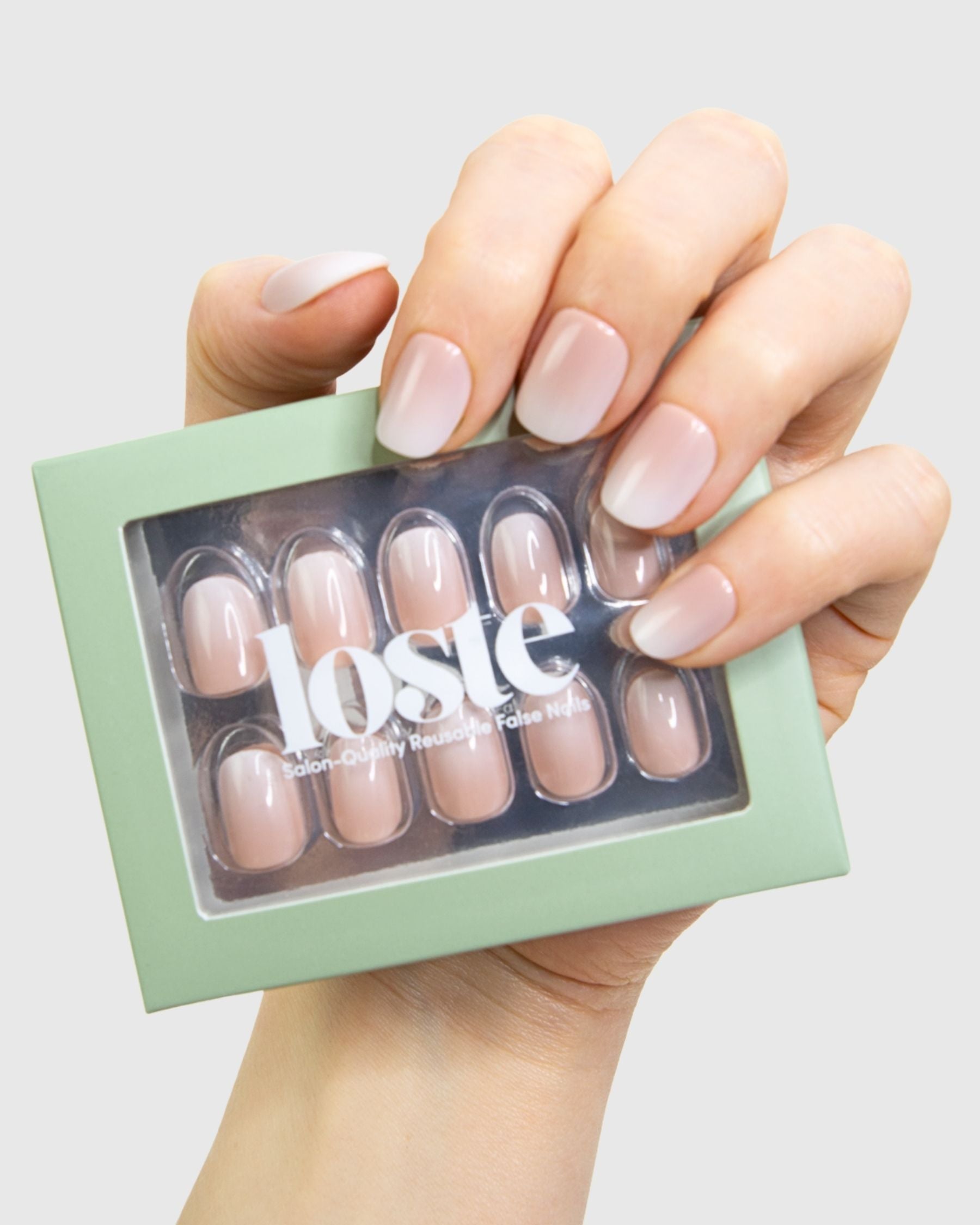 Loste press-on nails super short French melt