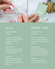 press on nail glue vs nail adheshive tabs